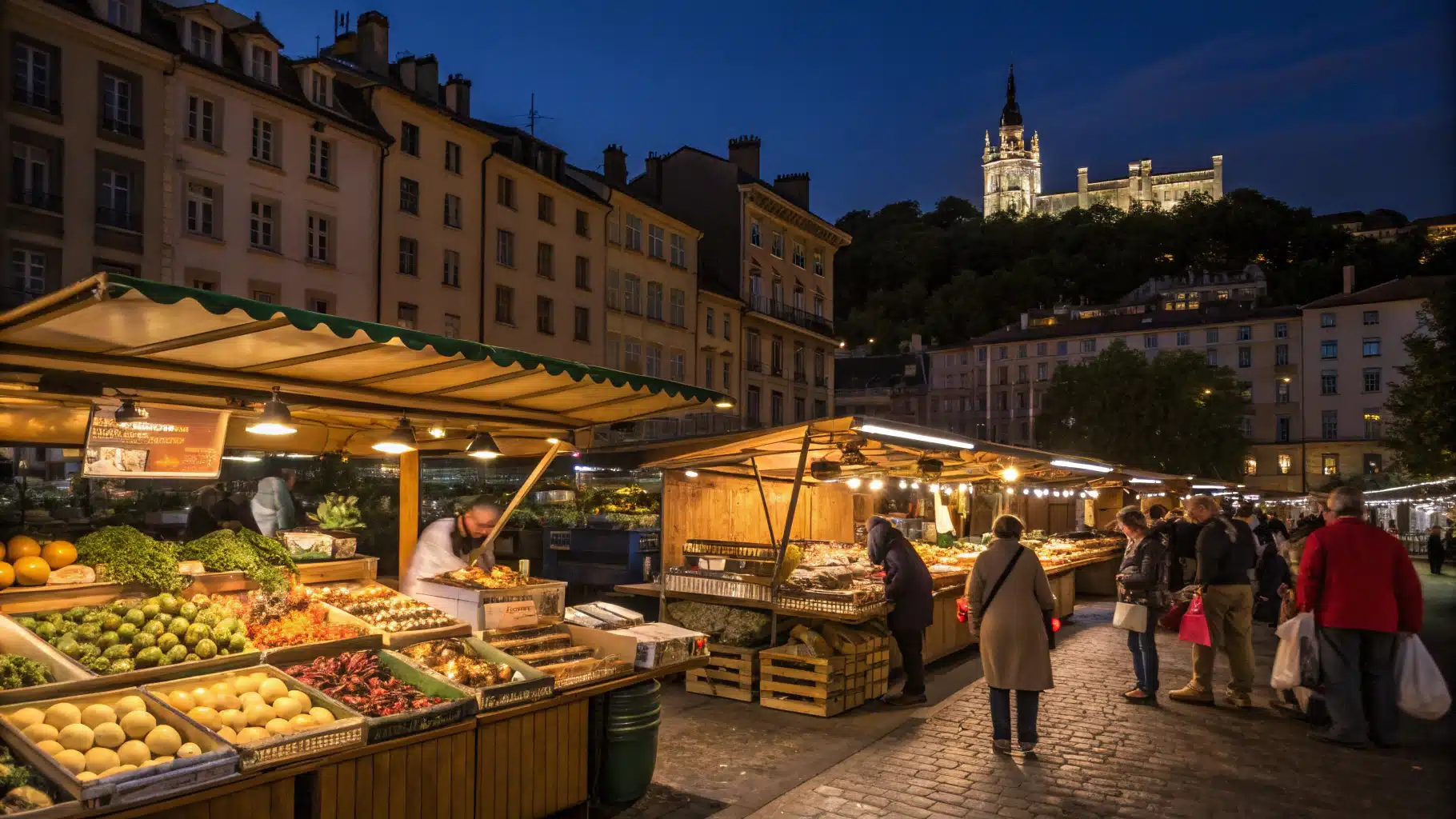 marché fermier nocturne Lyon